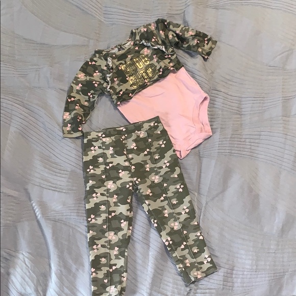 baby girl camo outfit